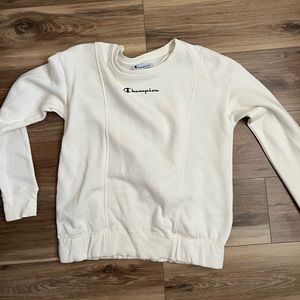 Champion cream sweatshirt